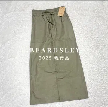 25년 새상품 BEARDSLEY 비어즐리 하이웨스트 카고 스커트