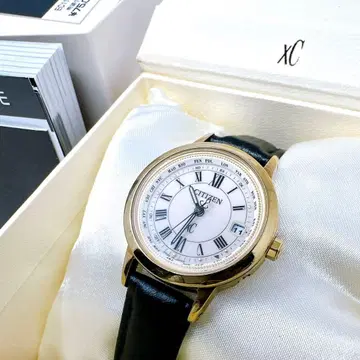작동 양호 새상품급 손목시계 시티즌 크로스씨 전파 솔라 로만 문자