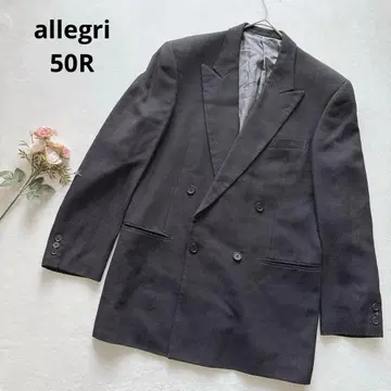 알레그리 블랙 더블 브레스트 비즈니스 정장 자켓 이탈리아 L