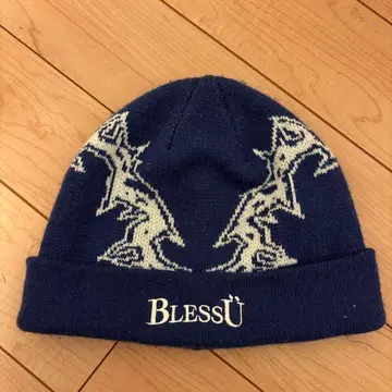 BlessU 네이비 니트 비니