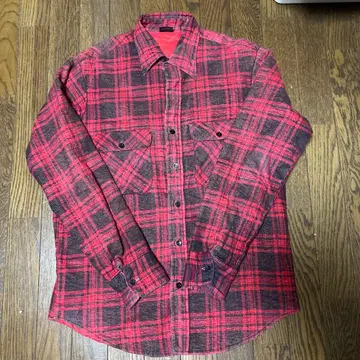 90s 플란넬 셔츠 체크 무늬