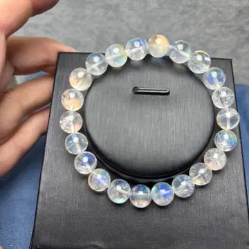 고품질 레인보우 문스톤 팔찌 11-157