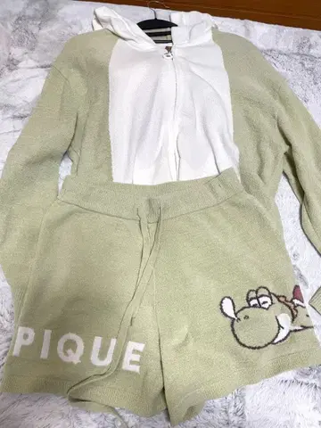 젤라또피케 요시 후드티 & 숏팬츠 세트