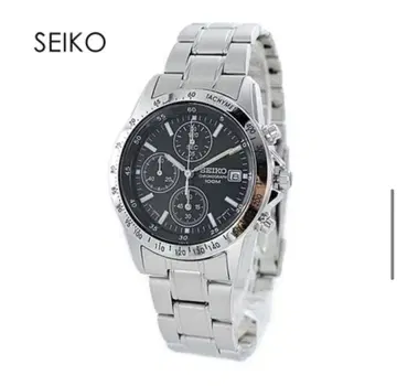 SEIKO 크로노그래프 손목시계 100m 방수