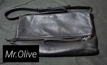 MR.OLIVE 미스터 올리브 카우 가죽 클러치 숄더백