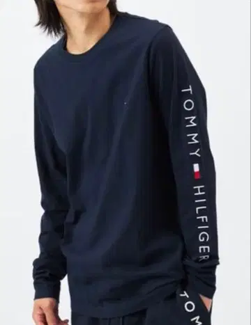 TOMMY HILFIGER 네이비 긴팔 셔츠