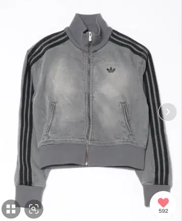 adidas originals 아디컬러 데님 트랙탑 그레이 S