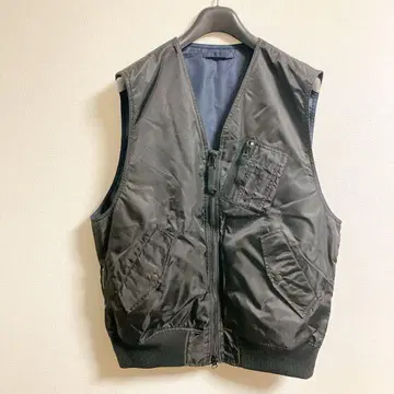 몽키타임 리버서블 ma-1 베스트 충전솜 플라이트 자켓 L