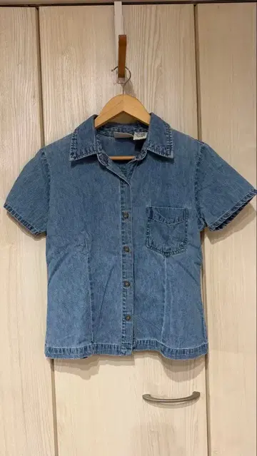 데님 셔츠 구제 의류