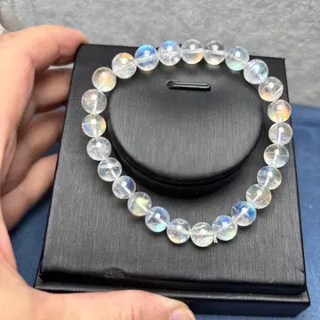 고품질 레인보우 문스톤 팔찌 11-158