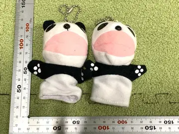 생차 팬더 퍼펫 봉제 인형 손가락 인형 2개 세트