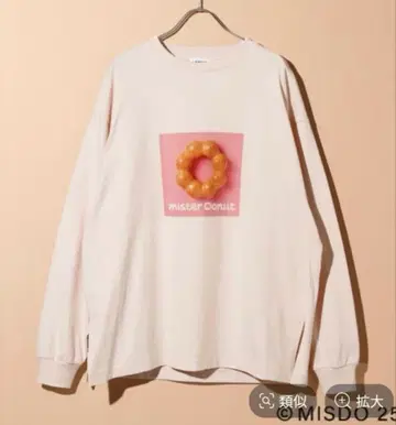 택 포함 새상품 [ Mister Donut x LEPSIM ] 사진 롱T
