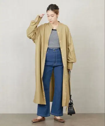 [새상품] 프릭스스토어 빅 실루엣 프론트 디자인 셔츠 원피스