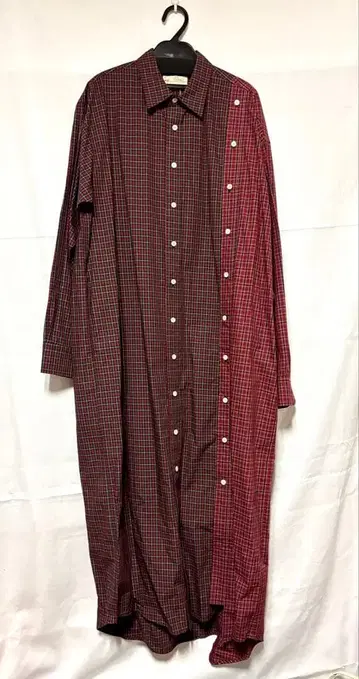 77circa 새상품 리메이크 체크 셔츠 원피스 캘런솔로지 BEAMS