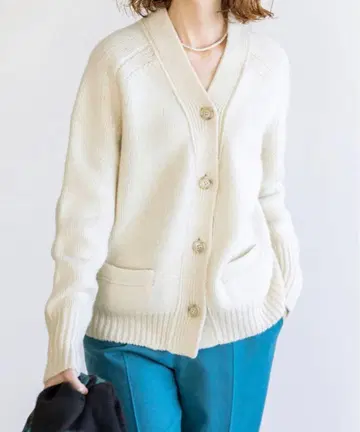 IENA 이에나 AQUA 래글런 V넥 가디건