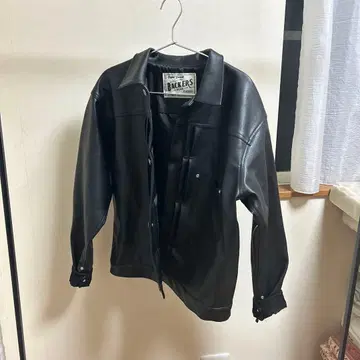 BACKERS 블랙 가죽 자켓 M 사이즈