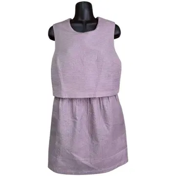 FOREVER21 포에버21 원피스 라벤더 그레이 퀼팅