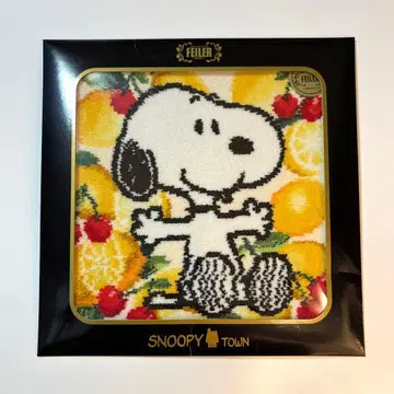 FEILER 스누피 콜라보 손수건 후르츠 패턴