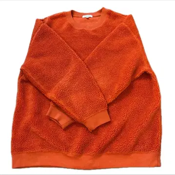 BEAUTY & YOUTH 오렌지 플리스 트레이닝복 XL