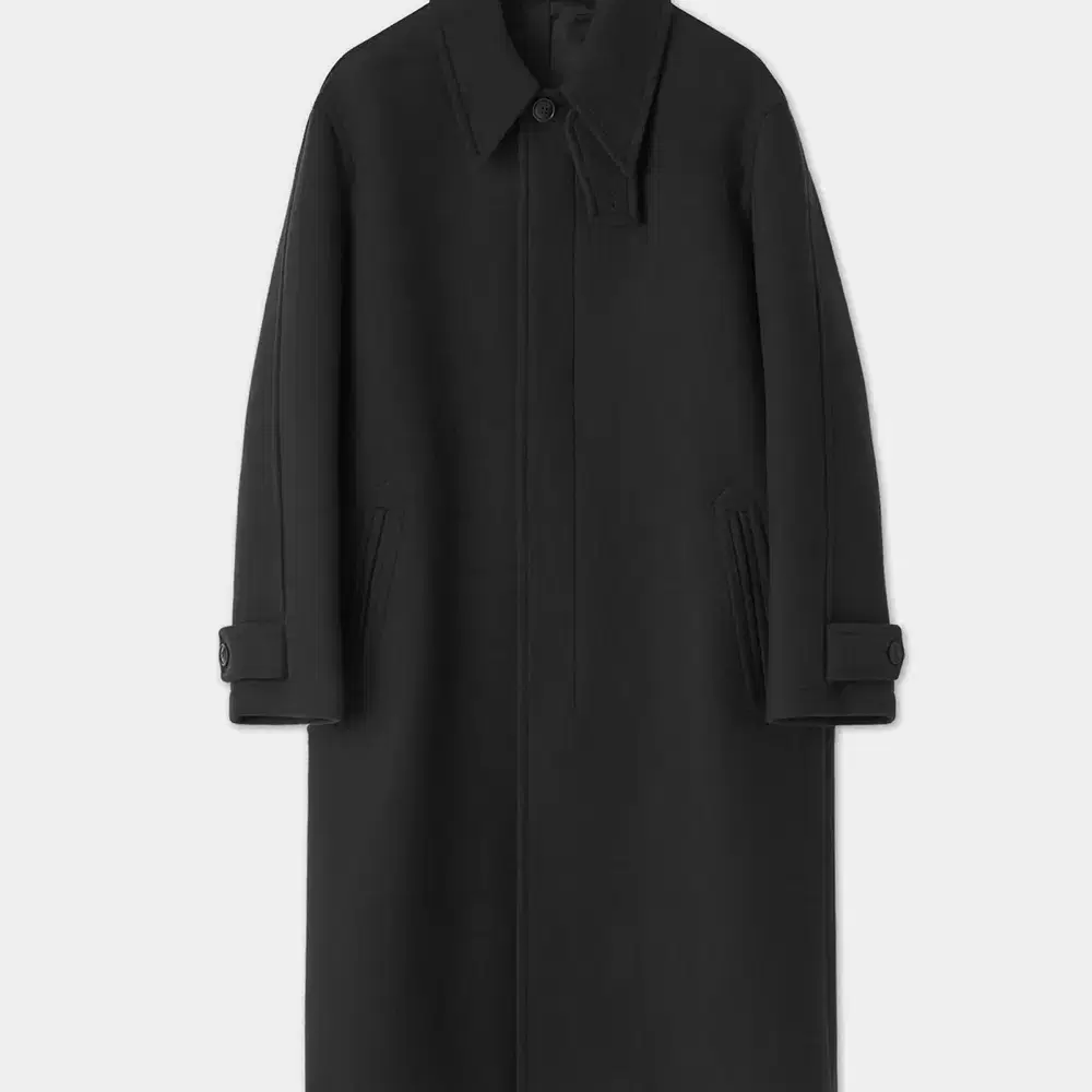 COOR | 쿠어 [S] COUR MTR Overfit Double Long Coat (Black) on