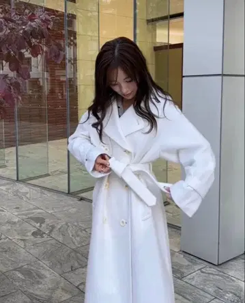 COCODEAL 울 트렌치 디자인 코트