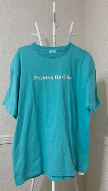 FR2 Fxxking Rabbits 셔츠 터콰이즈 블루