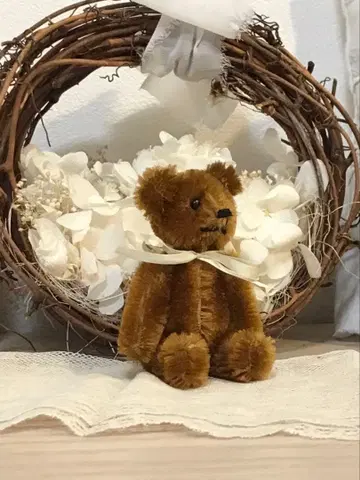 앤티크 슈코사 작고 사랑스러운 테디베어