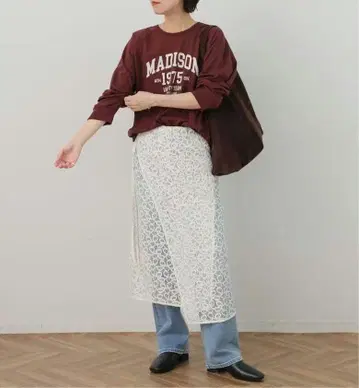 새상품 JOURNAL STANDARD relume 러셀 레이스 랩스커트