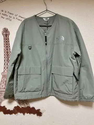 THE NORTH FACE 카키 나일론 자켓 L