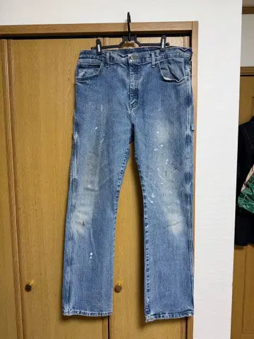 [ 구제 의류 ] dickies 페인트 데님 36 x 32