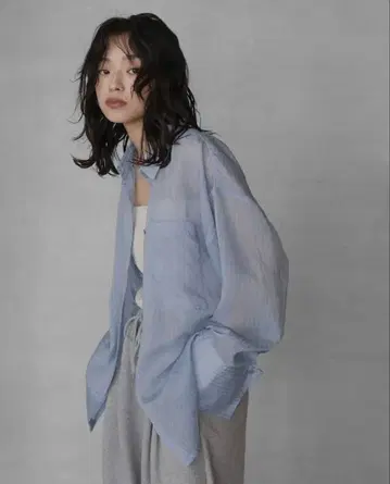 [택 포함 새상품] hellam 시어 모듬 셔츠