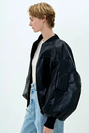 THE TOE Oxford Leather MA-1 S 사이즈