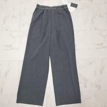 새상품 미라 오웬 허리밴딩 주름 없는 이지 팬츠 턱 팬츠 그레이