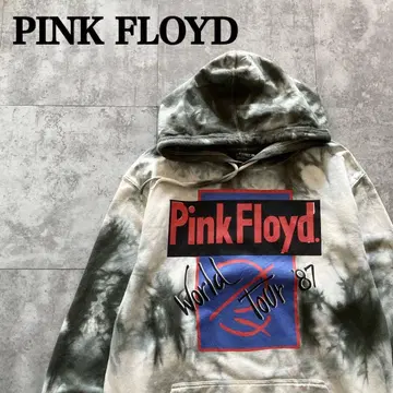 PINK FLOYD 핑크 플로이드 양면 프린트 타이다이 패턴 후드티