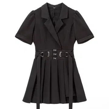 테일러드 버클 미니 원피스