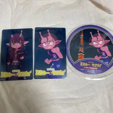 밀키웨이 콜라보 카페 트레이딩 미니 클리어 카드 코스터