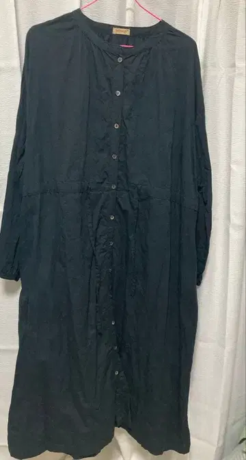 미사용 InDesign 블랙 롱 원피스