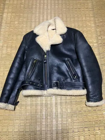 Schott 가죽 시어링 (무스탕) 자켓 38