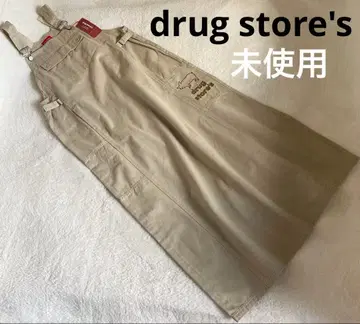 [ 새상품 ] 드럭 스토어즈 돼지 살로펫 점프 스커트 치노 베이지