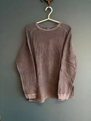 굿온 네이비 리브 긴팔 티셔츠 L 사이즈