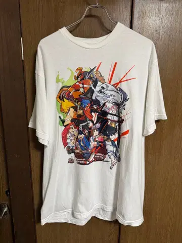 천원돌파 그렌라간 vs 킬라킬전 한정판 T셔츠 화이트 XL 사이즈