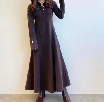 COCODEAL 폴로 머메이드 니트 원피스