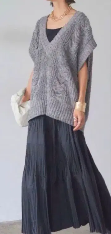 esica 니트&플리츠 스커트 셋업