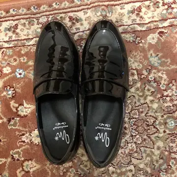 maschietta 블랙 에나멜 로퍼 24EEE