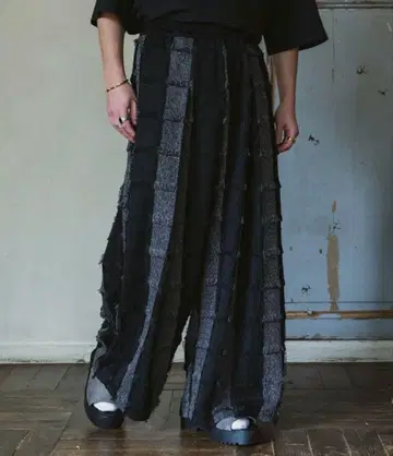 프린지 하카마 슬랙스