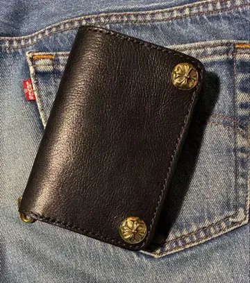 트래커 월렛 미들 슈링크 브라스 골드 크로스볼 콘초