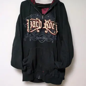 하드 록 카페 블랙 후드티 2 XL 사이즈 이상
