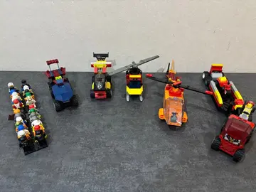 LEGO 블록 세트 탈것 4개 + 인형 26개