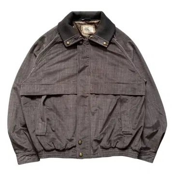 90-00s Big Marwin 체크 무늬 자켓 구제 의류 블루종