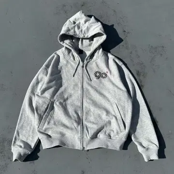 90 Logo Cat Ear Zip Hoodie [ 9090girl ]